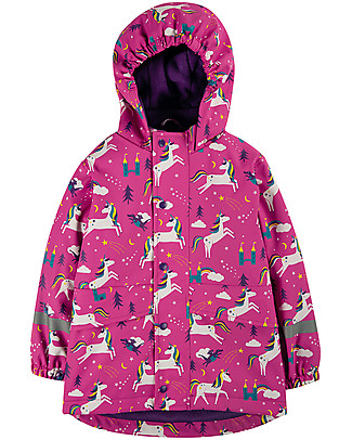 Frugi Giacca Impermeabile Puddle Buster - Unicorni - Cuciture Saldate! Giacche