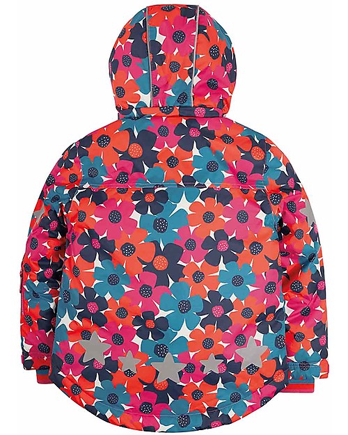 Frugi Giacca Impermeabile Snow and Ski - Floreale - Cuciture Saldate Cappotti