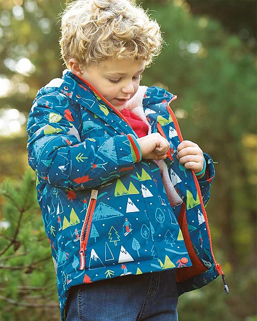 Frugi Giacca Impermeabile Snow and Ski - Piste da Sci - Cuciture Saldate Cappotti