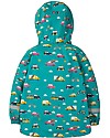 Frugi Giacca Rivestita Puddle Buster, Aqua Rainbow Roads - Cuciture Saldate, Impermeabile Impermeabili