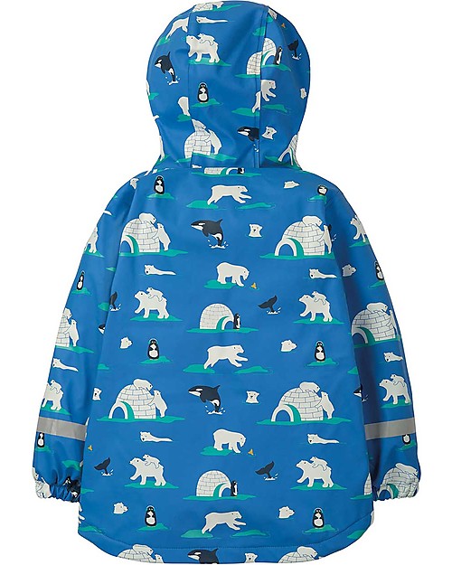 Frugi Giacca Rivestita Puddle Buster, Polar Play - Cuciture Saldate, Impermeabile Impermeabili
