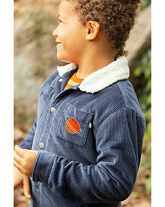 Frugi Giacca Zephyr Cord - Blu Indaco/Spazio - Cotone Organico Giacche