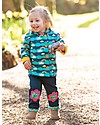 Frugi Giacchina in Felpa con Cappuccio e Bottoncini, Above the Clouds - 100% cotone bio Giacche