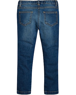 Frugi Julie Jeggings con Banda Elastica - Mid Wash Denim - Cotone bio elasticizzato Jeans Lunghi