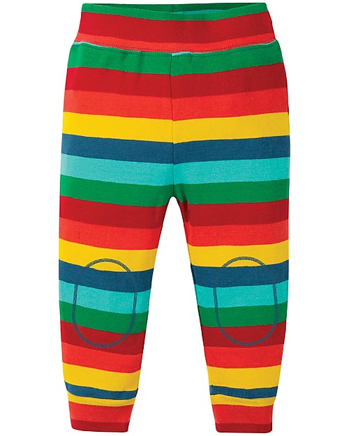 Frugi Leggings con Ginocchia Imbottite Favourite - Righe Leggings