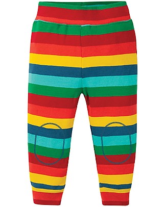 Frugi Leggings con Ginocchia Imbottite Favourite - Righe Leggings