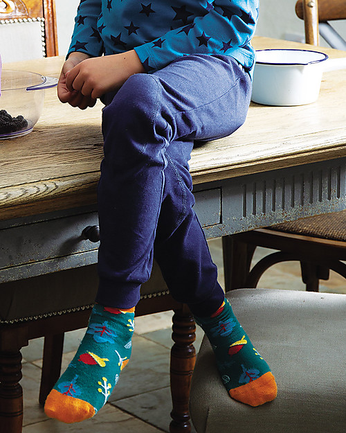 Frugi Leggings EveryDay - Indaco - Cotone Bio Elasticizzato Leggings