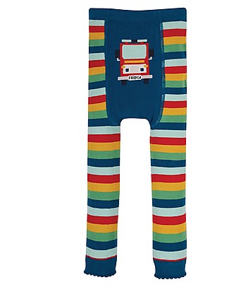 Frugi Leggings in Maglia - Arcobaleno/Pompieri - Cotone bio Leggings