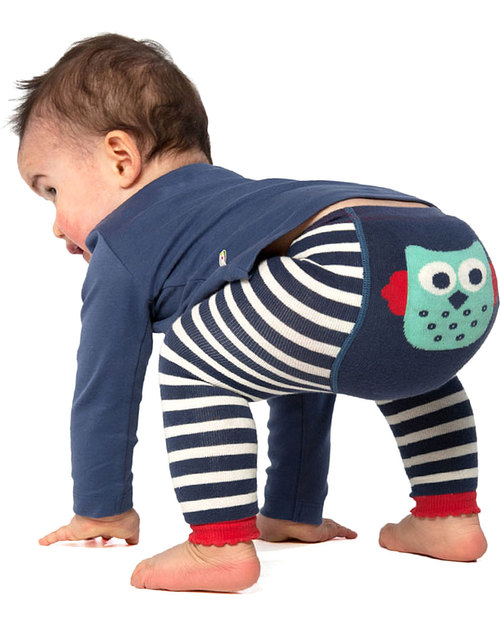 Frugi Leggings in Maglia Gufetto - Cotone Bio (ancora più graziosi su chi gattona!) Leggings