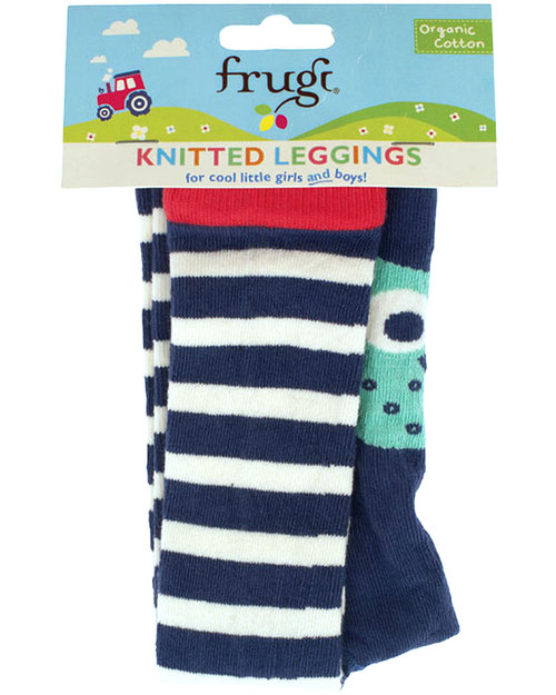 Frugi Leggings in Maglia Gufetto - Cotone Bio (ancora più graziosi su chi gattona!) Leggings
