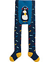 Frugi Leggings in Maglia, Pesci multicolor/Pinguino - 100% cotone bio (morbidissimi e non pizzicano) Calze