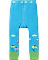Frugi Leggings Lavorati a Maglia - Blu Beluga/Ape - Cotone Organico Leggings