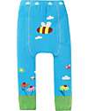 Frugi Leggings Lavorati a Maglia - Blu Beluga/Ape - Cotone Organico Leggings