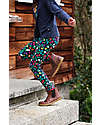 Frugi Leggings Libby - Blu Indaco/Fiori - Cotone Organico GOTS Leggings