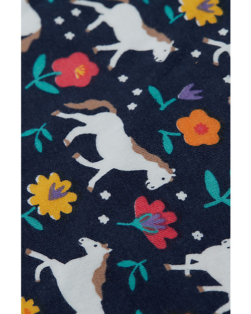 Frugi Leggings Libby - Indigo Wild Horses - Cotone Biologico GOTS Leggings