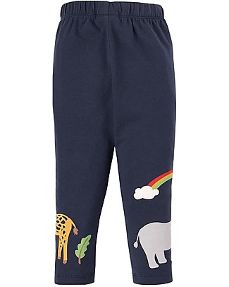 Frugi Leggings Luana - Blu Indaco/Zoo - Cotone Organico GOTS Leggings