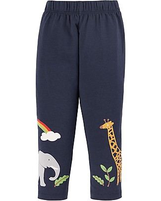 Frugi Leggings Luana - Blu Indaco/Zoo - Cotone Organico GOTS Leggings