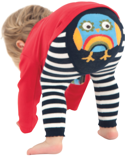 Wrapables Leggings Bimba Con Stampa Panda E Biscotti - Morbidi In Cotone, Taglie 6-36 Mesi - 6