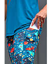 Frugi Leggings Sportivo Cosmos Donna - Interstellar - Materiale Riciclato Leggings