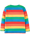 Frugi Maglia a Maniche Lunghe Bobby, Arcobaleno/Nuvola - 100% cotone bio Maglie Manica Lunga