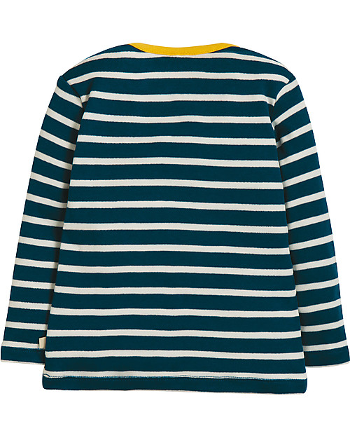 Frugi Maglia a Maniche Lunghe Bobby, Spazio/Terra - 100% cotone bio Maglie Manica Lunga