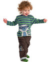 Frugi Maglia a Righe con Procione - 100% Cotone Bio T-shirt