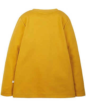 Frugi Maglia con Applique Adventure - Pompieri - Cotone bio Maglie Manica Lunga