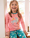 Frugi Maglia con Applique Discovery - Righe Rosa/Cavallo - Cotone bio Maglie Manica Lunga