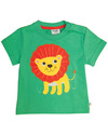 Frugi Maglia con Applique Little Beach - Leone - 100% Cotone Bio T-shirt