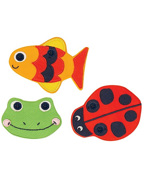 Frugi Maglia Maniche Corte in con Bottoncini e Applique