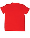 Frugi Maglia Maniche Corte con Taschino Polzeath - Rosso/Camion - Cotone bio Maglie Manica Lunga