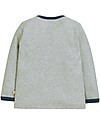 Frugi Maglia Maniche Lunghe 4 in 1 con Bottoncini e Applique Intercambiabile, Amici del Mare/Grigio - 100% cotone bio Maglie Manica Lunga