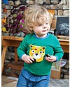 Frugi Maglia Maniche Lunghe 4 in 1 con Bottoncini e Applique Intercambiabile, Animali/Verde - 100% cotone bio Maglie Manica Lunga