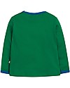 Frugi Maglia Maniche Lunghe 4 in 1 con Bottoncini e Applique Intercambiabile, Animali/Verde - 100% cotone bio Maglie Manica Lunga