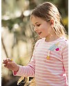 Frugi Maglia Maniche Lunghe con Taschino Louise, Unicorno/Righe Rosa - Cotone bio Maglie Manica Lunga