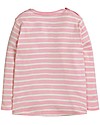 Frugi Maglia Maniche Lunghe con Taschino Louise, Unicorno/Righe Rosa - Cotone bio Maglie Manica Lunga
