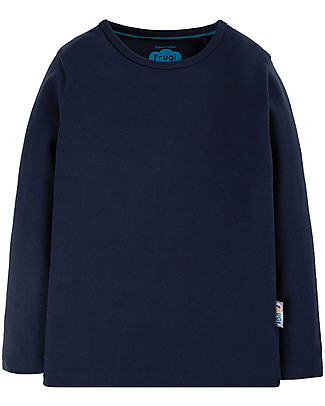 Frugi Maglia Maniche Lunghe EveryDay - Indaco - 100% Cotone Bio Maglie Manica Lunga