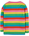 Frugi Maglia Maniche Lunghe Favourite - Righe Arcobaleno - 100% cotone bio Maglie Manica Lunga