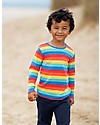 Frugi Maglia Maniche Lunghe Favourite - Strisce Arcobaleno Maglie Manica Lunga