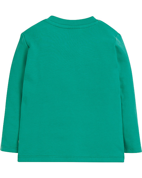 Frugi Maglia Maniche Lunghe Magic Number, Papera/Verde Acqua - 100% cotone bio,  PER IL COMPLEANNO! Maglie Manica Lunga
