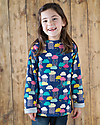 Frugi Maglia Maniche Lunghe Reversibile "Rita", Nuvolette/Arcobaleno - Cotone bio Maglie Manica Lunga