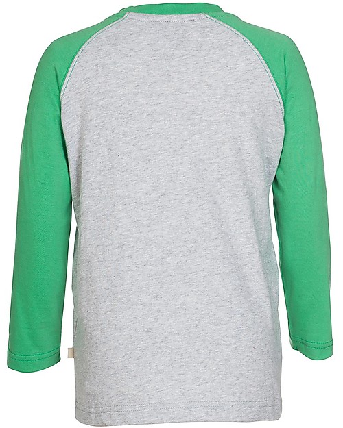 Frugi Maglia Maniche Lunghe Rock, Grigio/Verde Maglie Manica Lunga