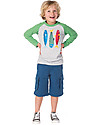 Frugi Maglia Maniche Lunghe Rock, Grigio/Verde Maglie Manica Lunga