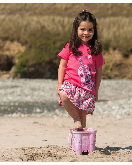 Frugi Maglietta Chitarra Lampone - Cotone Bio T-shirt