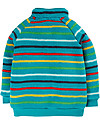 Frugi Maglione di Pile con Zip - Righe Arcobaleno - Eco-friendly e Morbido! Giacche