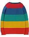 Frugi Maglione Lavorato a Maglia Storm - Righe Multicolor - Cotone Bio Maglioni