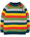 Frugi Maglione Lavorato a Maglia Storm - Righe Multicolor - Cotone Bio Maglioni