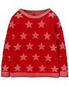 Frugi Maglione Reversibile Zola - Rosso/Rosa - Stelle - 100% Cotone Organico GOTS
 Maglioni