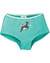 Frugi Mutandine Culotte Georgia - Verde Acqua/Cervo - 100% cotone bio Slip