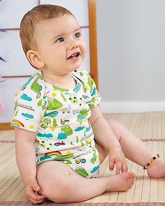 Frugi Pacco da 3 Body Manica Corta Super Special - Arcobaleno - Cotone bio Body Manica Corta